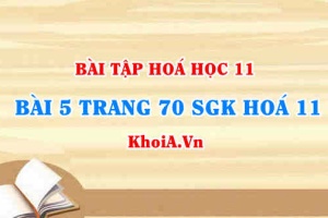 Bài 5 trang 70 SGK Hoá 11: Tính chất vật lí, tính chất hoá học của Cacbon (C)